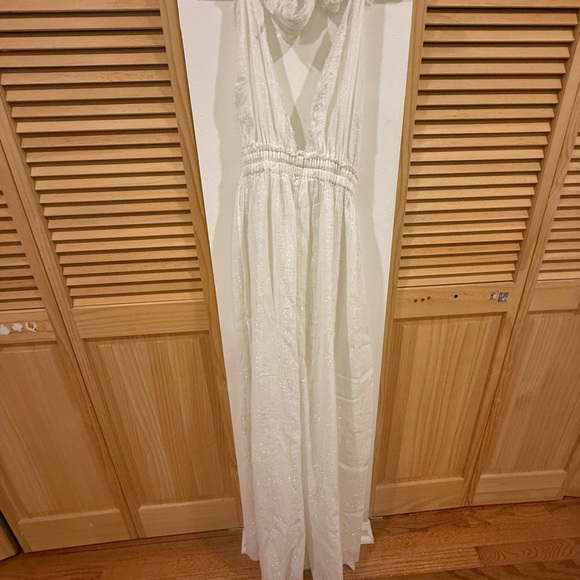 LoveShackFancy White Halter Maxi Gown - Picture 5 of 11